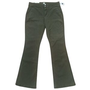 GAP Baby Boot Bootcut Jeans Olive Green Stretch Mid Rise Women’s Size 10 NWT